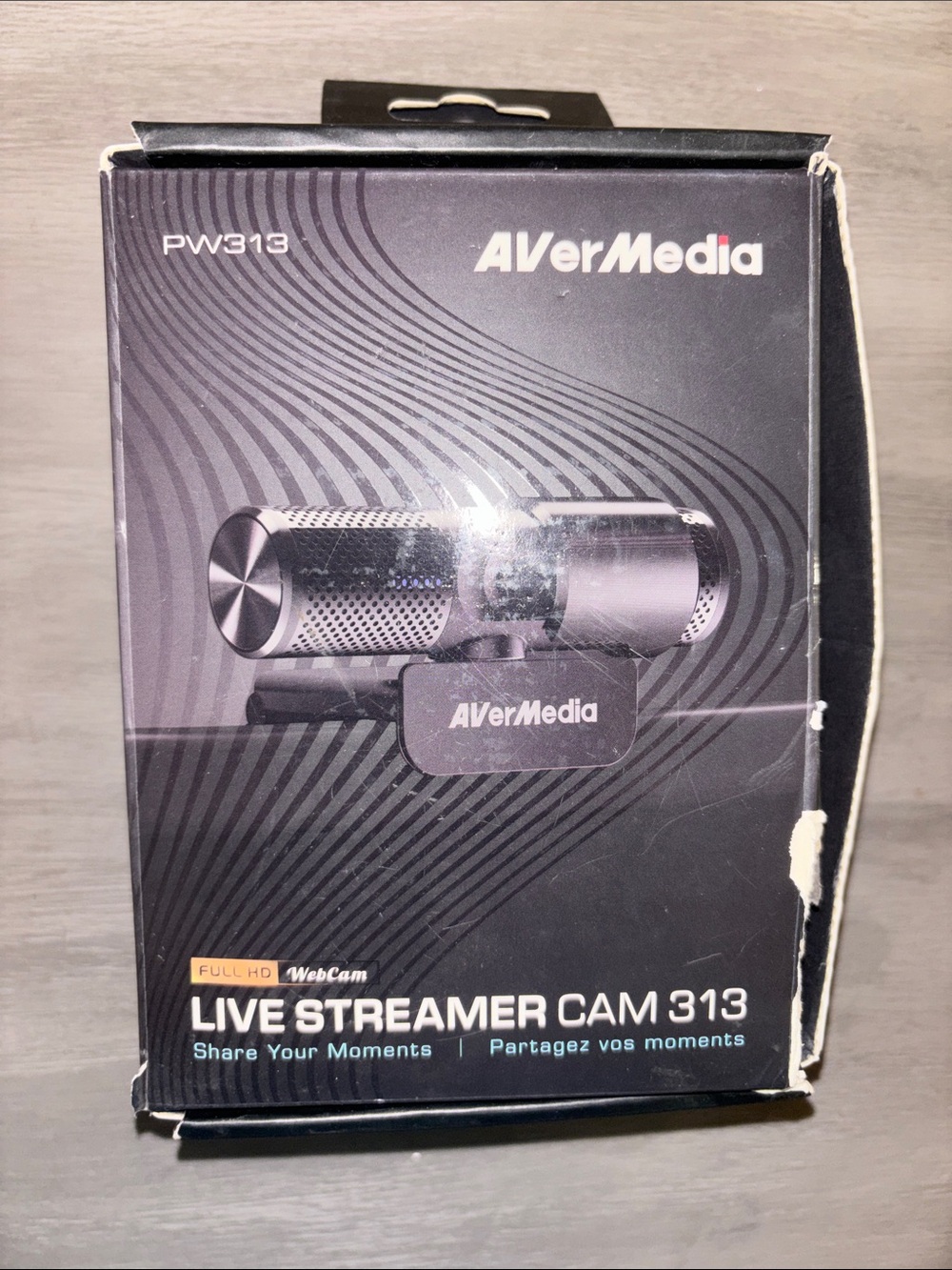 Live Streamer CAM 313 Webcam — Black